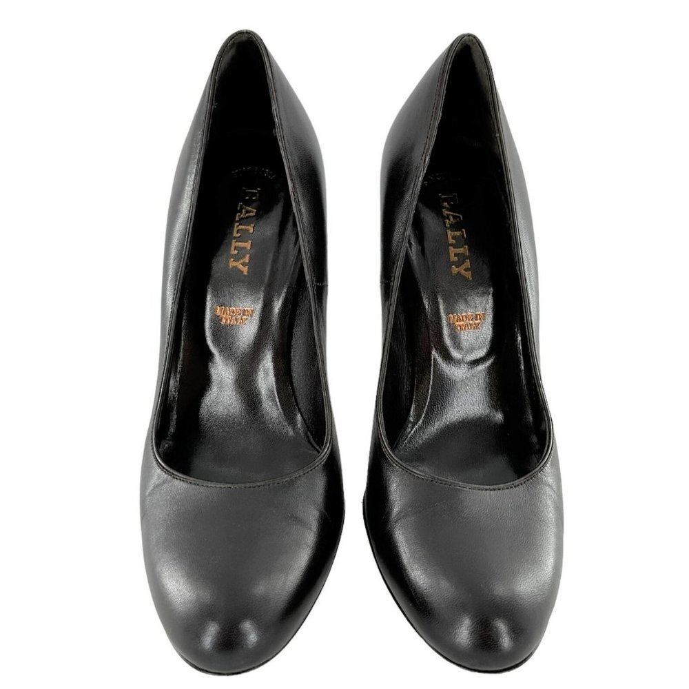Bally Black Leather Classic High Heel Pump - Picture 4 of 9